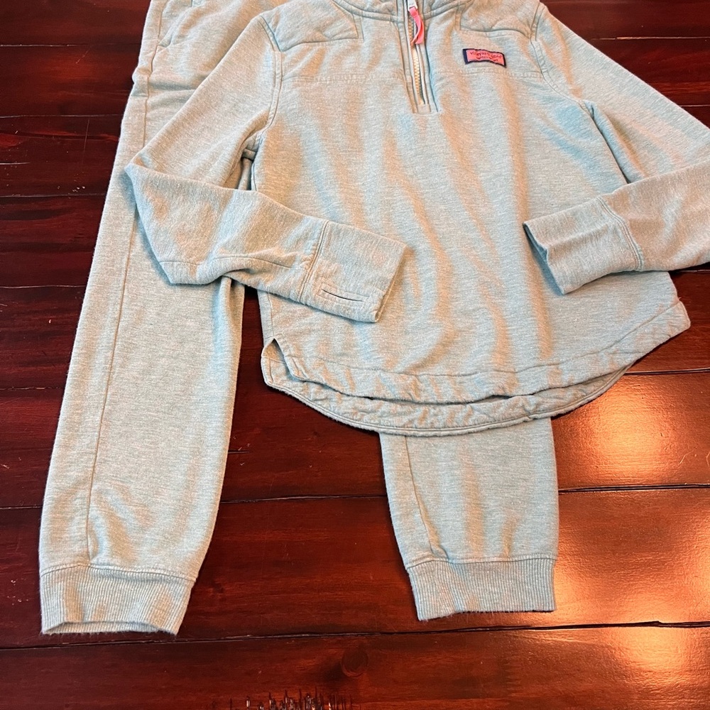 Vineyard Vines Heather Gray Kids Jogger Set